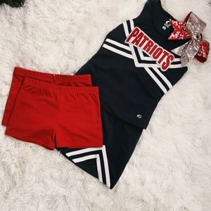 GTM Red Spandex Workout Shorts-2 ct